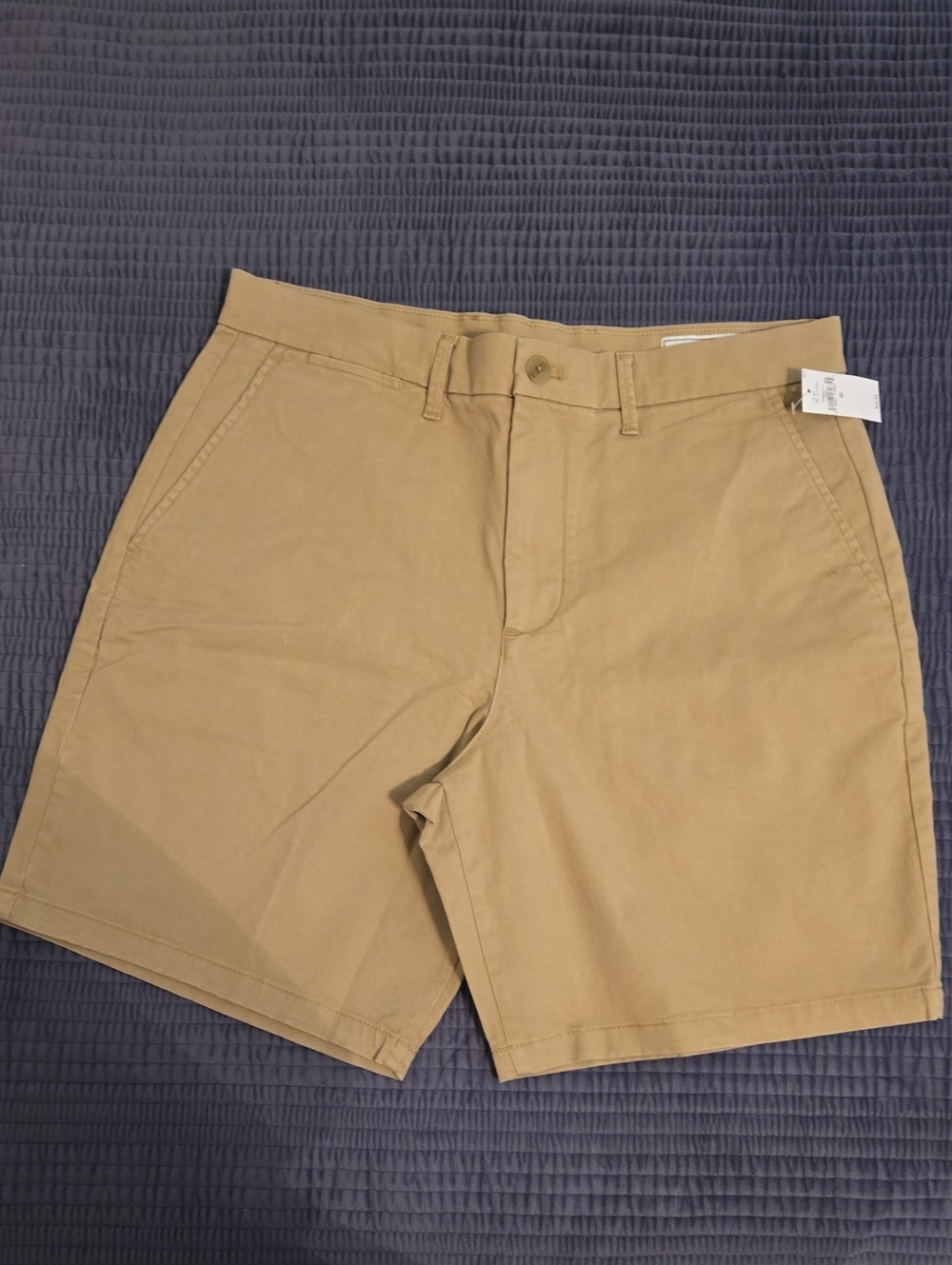 NWT GAP Men's Khaki Flat-Front Chino Shorts